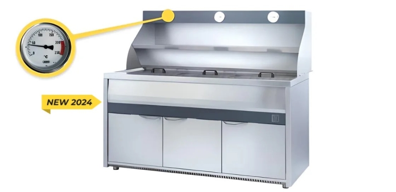 Friteuse à gaz cuve ronde 1 pots x 16 L